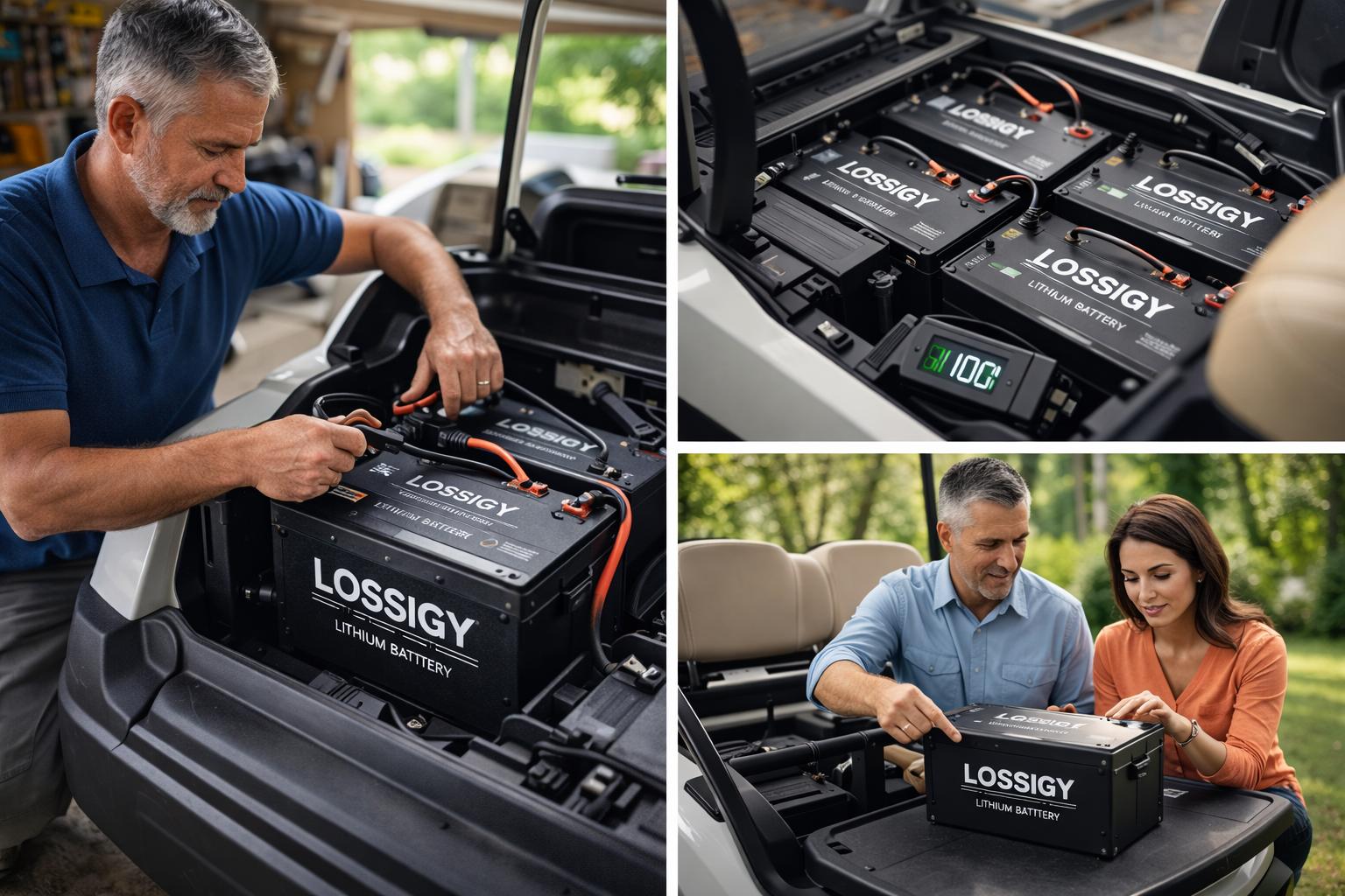 LOSSIGY Lithium Golf Cart Batteries
